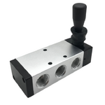 4H210-06 - Válvula Alavanca Trava 5/2 Vias 1/8