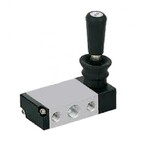 4H210-06 - Válvula Alavanca Trava 5/2 Vias 1/8