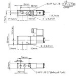 4V210-08 - VALVULA SIMPLES SOLENOIDE 5/2 VIAS 1/4 escape 1/8