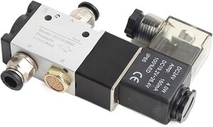 3V210-08 - VALVULA SIMPLES SOLENOIDE 3/2 VIAS 1/4 NF ( NORMAL FECHADA)